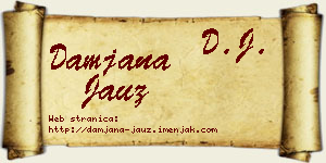 Damjana Jauz vizit kartica
